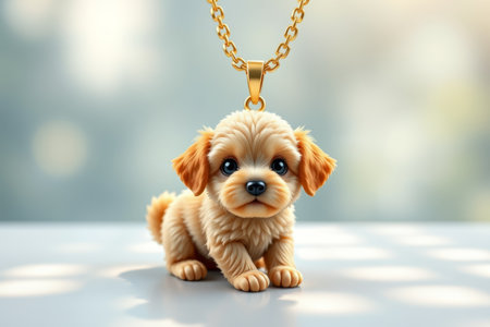 Puppy Pendant Jewelry Close-upの素材