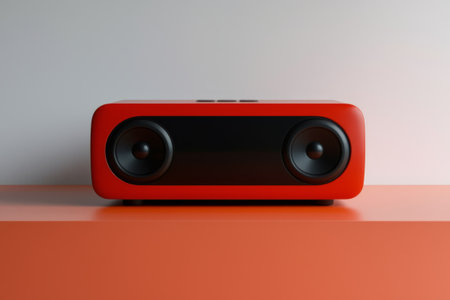 Red Portable Bluetooth Speakerの素材