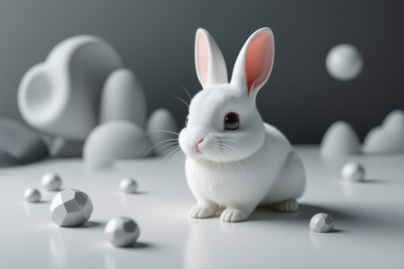 White Rabbit Close-upの素材