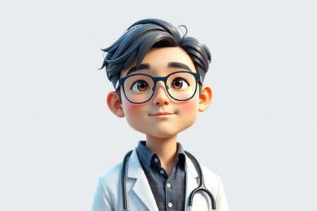 Cartoon male doctor image materialの素材