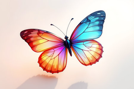 Colorful butterfly close-up materialの素材