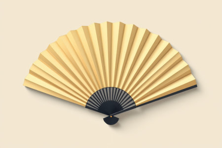 Folding fan close-up materialの素材