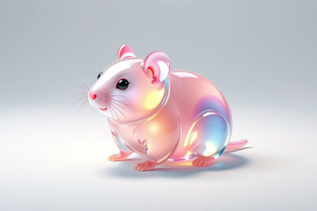Transparent texture cartoon mouse materialの素材