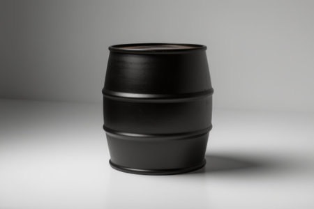 Close-up of a still life in a ferrous metal barrelの素材