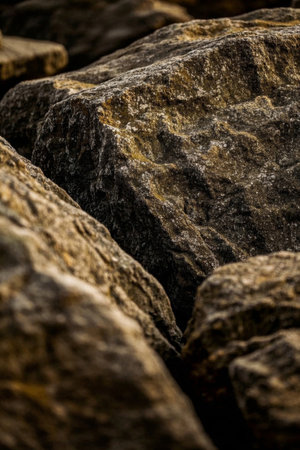 Close-up rock textureの素材