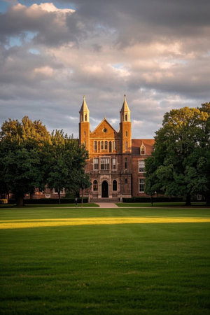Architectural landscape of the European School of Styleの素材