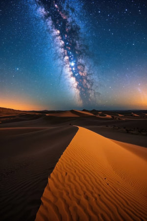 Brilliant Stars Under the Desert Night Skyの素材