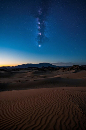 Desert starry night viewの素材