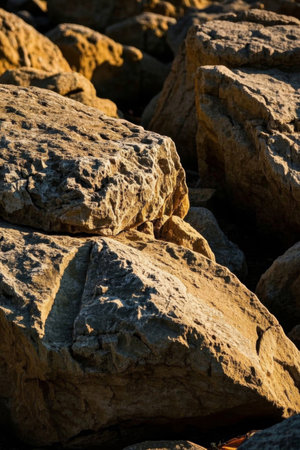 Close-up of outdoor natural rocksの素材