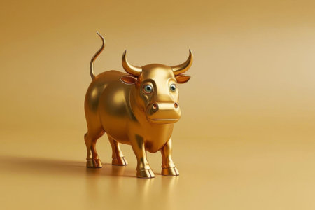 Candles lit on a golden candlestickの素材