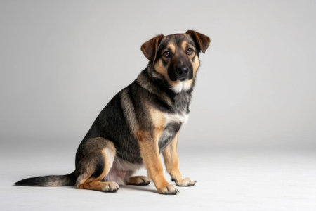 Close-up of a short-haired female headの素材