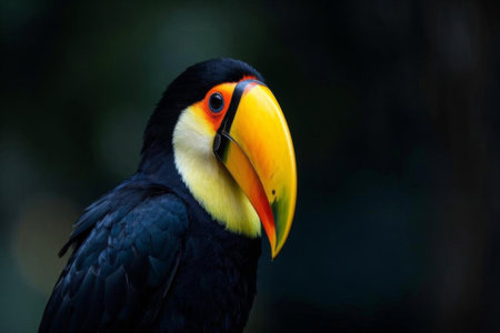 Cute cartoon girl portrait close-upの素材