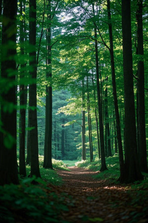 Forest trails in the forestの素材