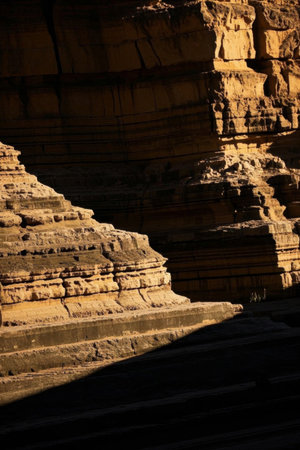 Close up of natural rock landscapeの素材