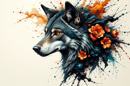 Wolf Art Illustrationの素材