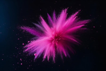 Pink powder explosion effectの素材