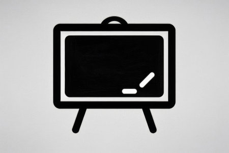 Simple blackboard icon design materialsの素材