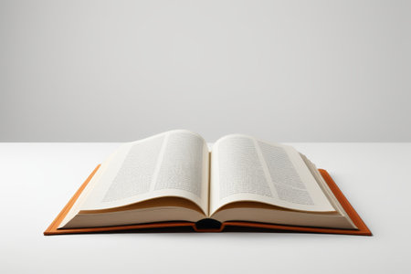 Close up of the book openedの素材