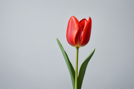 Close up of red tulipsの素材