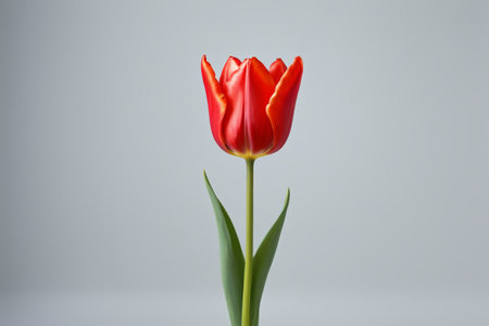 Close up of red tulipsの素材