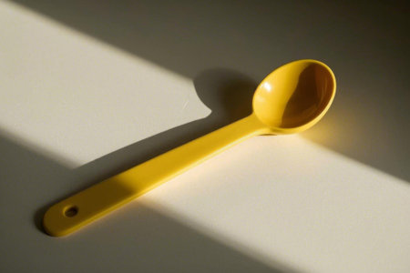 Yellow Spoon Close up Materialの素材