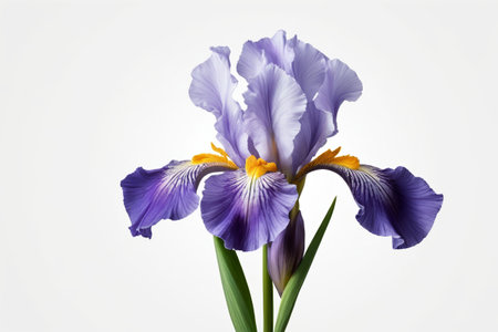 Close up of purple irisの素材