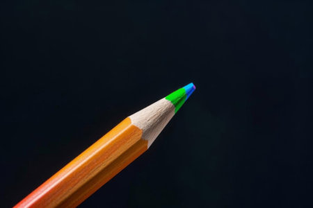 Colored pencil macro close upの素材