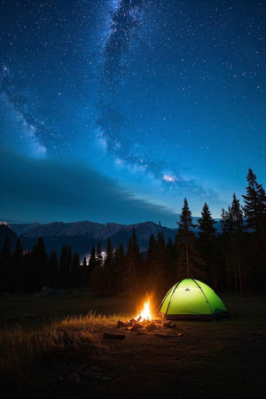 Wild campingの素材