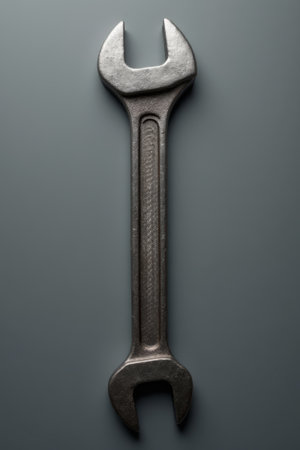 Metal wrench close up materialの素材