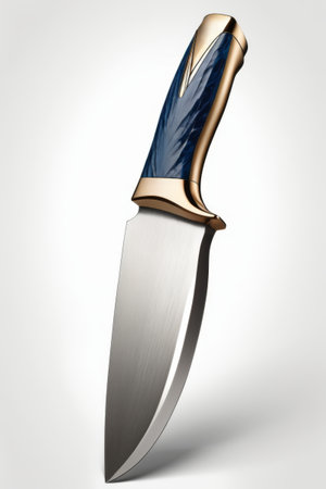 Close up of metal knivesの素材