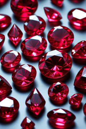 Red Gem Macro Close up Materialの素材