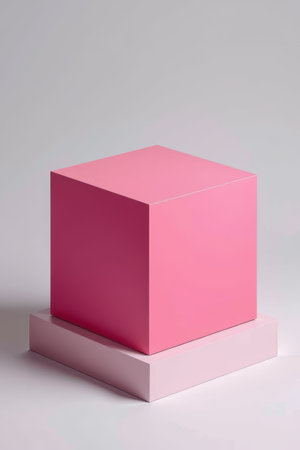 Pink Cube Display Standの素材
