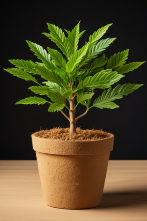 Close up of potted green plantsの素材