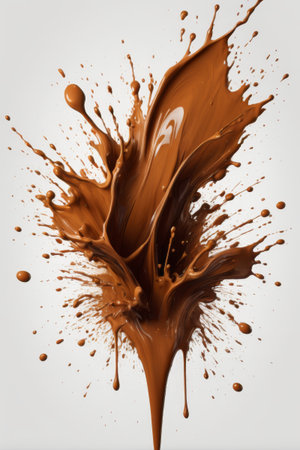 Splashing chocolate liquidの素材
