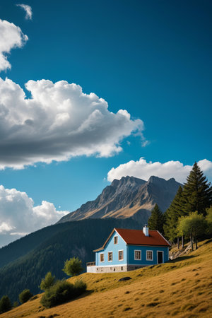 Mountain Blue Top Lodge Natureの素材