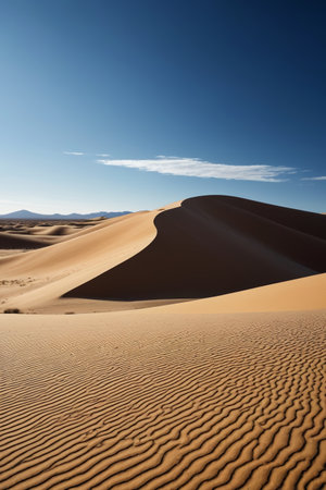 Vast desert sand dunes natural sceneryの素材