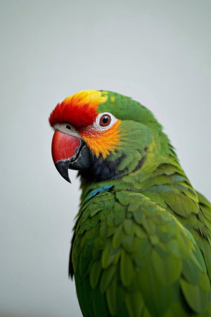 Close up of a colorful parrotの素材