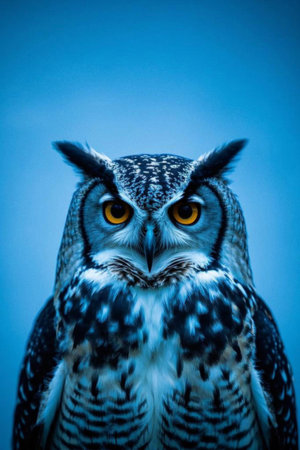 Close up photo of an owlの素材