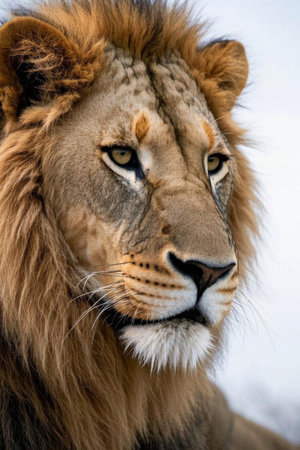 Lion head close up materialの素材