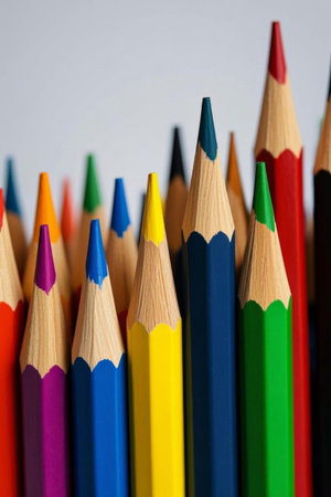 Colored pencil close up materialの素材