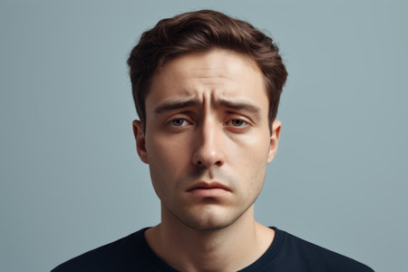 Close up of male portraitsの素材