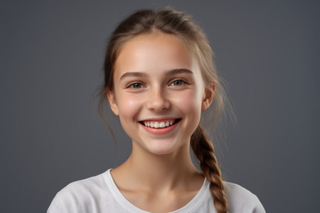 Smiling Girl Bust Portraitの素材