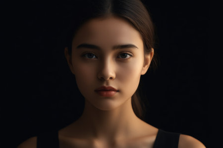 Close up of female portraitsの素材