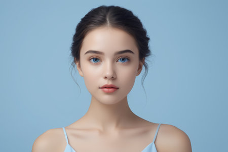 Portrait Close up of Beautiful Girlの素材