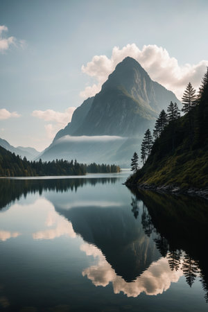 Landscape and Lake View Natural Sceneryの素材