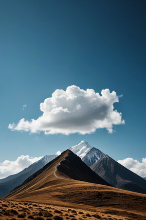 Mountain Highway Natural Sceneryの素材