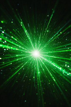 Green light radiating background materialの素材