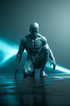 3D model of squat muscle for menの素材