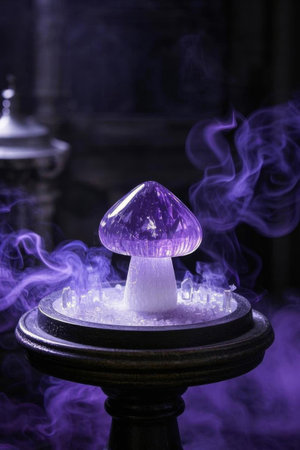 Purple Crystal Mushroom Fantasy Ornamentの素材