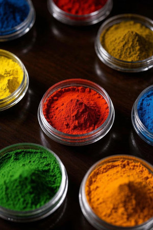 Colorful powder art creation materialsの素材